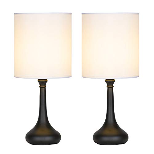 Table Lamps Set of 2 Bedside Lamps Modern Desk Nightstand Lamps Pair