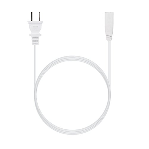 Ponkor AC Wall Cord with Figure 8 and 2 Slot Replacement Cable for Game Consoles, Printers, Boomboxes, Electric Devices & More