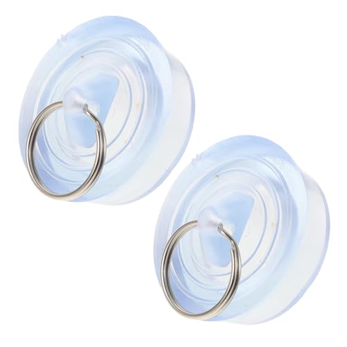WOONEKY 2pcs Kitchen Sink Stopper Plastic Drain for Kitchen and Bathroom Sinks Transparent Design Prevents and Clogs Versatile Use Various Settings