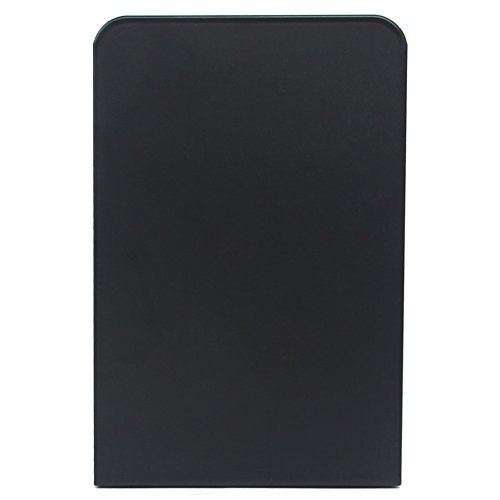 Economy Bookends Universal Black Heavy for Office,8.25 Inch, 4pcs(2 Pairs) by Sun Cling,Black - Thumbnail 5