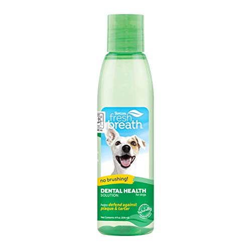 TropiClean Fresh Breath Oral Care Water Additive for Dogs, 8oz Dental
