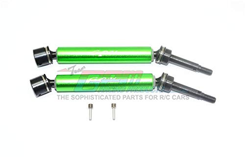 Losi 1/10 Rock Rey 4WD Rock Racer (LOS03009) Upgrade Parts Harden Steel #45 Front Axle with Alloy Body - 1Pr Set Green