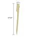 Houseables Bamboo Skewers, Appetizer Picks, Paddle Sticks, Toothpicks, 2000 Pcs, 3.5 Inch, Flat, Mini, Natural, Extra Sharp, BBQ Skewers, For Food, Barbecue Grill, Party, Sandwich, Kabob, Cocktail