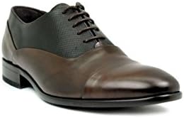 Sergio Serrano Men's Oxford Brown Leather Dress Shoes
