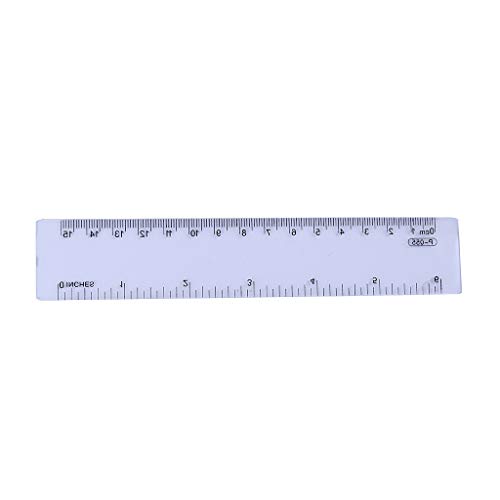 1KTon 6 Inches Plastic Ruler Straight Ruler Plastic Measuring Tool for Student School Office - Thumbnail 5