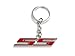 iJDMTOY Chrome Polished Ally Metal Super Sport SS Key Chain Fob Ring Keychain for All Chevrolet Chevy Cars