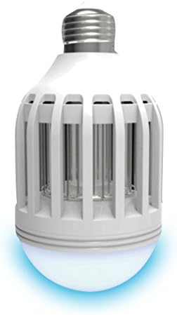 2-in-1 LED BugBulb | Light Bulb + Mosquito Zapping Function | Attracts / Zaps / Kills Bugs &amp; Insects | Works with Any 110V Light Fixture | All Natural Safe Way to Protect Family | Netting Alternative