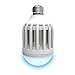 2-in-1 LED BugBulb | Light Bulb + Mosquito Zapping Function | Attracts / Zaps / Kills Bugs & Insects | Works with Any 110V Light Fixture | All Natural Safe Way to Protect Family | Netting Alternative