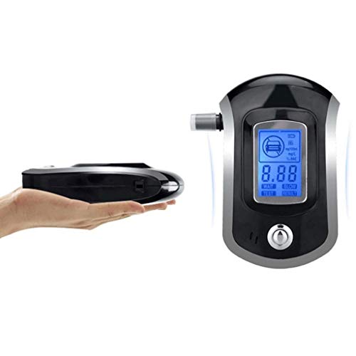 Alcohol Breathalyser Portable Breath Tester Accurate Digital Display LCD Light Convenient Lightweight Portable Design Driving Accessory