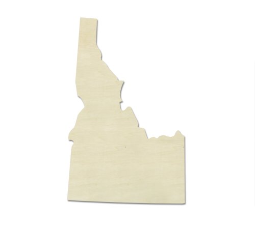 UNFINISHEDWOODCO Unfinished State Wood Cutouts, "Idaho"