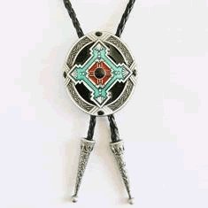 Native American Indian Art Bolo Tie - 059