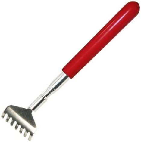 Large Red Plastic Handled Telescopic Back Scratcher (Backscratcher)