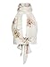 PERSUN Women's Plunge High Neck Lace Backless Bikini Crop Top,White1,Large