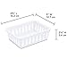 Sterilite 16058024 Mini Storage Tray, White, 24-Pack