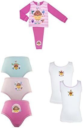 Cartoon Character Products Hey Duggee Girls Pyjama and Pants and Vest Underwear Se - 3-4 Years (98-104 cms)
