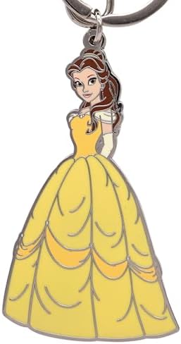 DEZHAN TV Movies Belle Princess Beauty Beast Keychain, Zinc Alloy