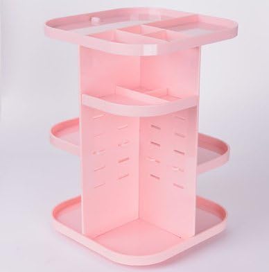 360 degree rotation creative transparent plastic desktop storage box cosmetic box finishing dressing box