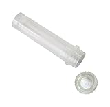 Heathrow Scientific HEA10060 Polypropylene Screw-Top Tubes with O-Ring Cap, 2.0mL Capacity, 13.3mm OD x 46.7mm Closed Height (Pack of 500)