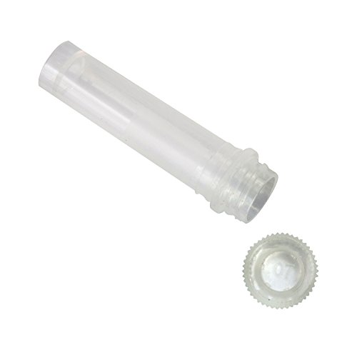 Heathrow Scientific HS10060 Screw-Top Tubes with O-Ring Cap, Polypropylene, 2.0mL Capacity, 13.3 mm OD x 46.7mm Closed Height, Natural (Pack of 500)