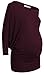 Womens Casual Scoop Neck Dolman Drape 3/4 Sleeve Jersey Knit Maternity Tunic Top
