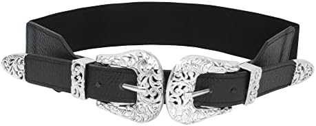 Kreepsville 666 Elastic Waist Belt Bat Silver Elastic Split Buckle