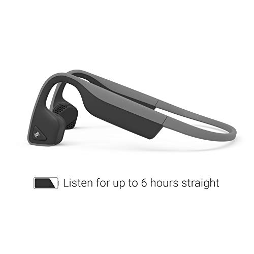 AfterShokz Trekz Titanium Open Ear Wireless Bone Conduction Headphones, Slate Grey, (AS600SG) (Certified Refurbished)