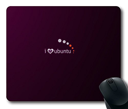 Custom Super Mouse Pad with Ubuntu Linux Company Logo Non-Slip Neoprene Rubber Standard Size 9 Inch(220mm) X 7 Inch(180mm) X 1/8 Inch(3mm) Desktop Mousepad Laptop Mouse pads Comfortable Computer Mouse Mat