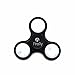 Helium K Lighted LED Fidget Spinner - Light Up Spinning Fidget Toys for Kids & Adults - Relax from Stress & Anxiety - Ceramic Precision Bearings - Extra Light Not Included with Black (Black)