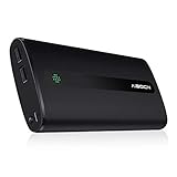 Aibocn 20000mAh Portable Charger External Battery Power Bank with Flashlight for Apple Phone iPad Samsung Galaxy Smartphones Tablet and More, Black