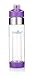 NEW AquaFrut Bottom Loading Fruit Infuser Water Bottle - BPA Free Tritan Plastic - Leak Proof - 24 OZ - Infusion Recipe eBook (Purple)