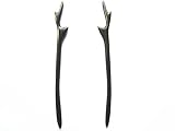 Myhsmooth Zz-bg-antlers 2 Count Hair Sticks Natural Black Sandalwood Handmade Carved Hair Clip Shawl Hair Pins Pack of 2 Pcs :Aantlers
