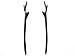 Myhsmooth Zz-bg-antlers 2 Count Hair Sticks Natural Black Sandalwood(ebony) Handmade Carved Hair Clip Shawl Hair Pins Pack of 2 Pcs :Antler