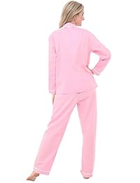 Juego de pijama de punto de algodón de manga larga, 100% algodón