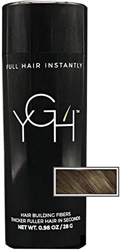 YGH Hair Building Fibers - Conceals Hair Loss in 15 Seconds - 100% Undetectable - 0.98 oz / 28g Bottle - Instantly Thicken Thinning Hair