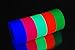 1 Inch x 6 Yards UV Blacklight Reactive Fluorescen​t Gaffer Tape (5 Pack 5 Rolls x 6 Yards)