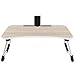 Jerry & Maggie Laptop Desk Wood Round Edge Lapdesk Game Table with Non-Slip Design & I pad Slot – Foldable Portable on Bed Sofa Party Computer Play Table Lazy Personal Desk (White Wood Tone)thumb 4