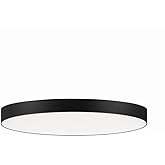 Maxim Lighting 57884WTBK Trim - 20W 1 LED Round Flush Mount-1 Inches Tall and 9 Inches Wide, Finish Color: Black