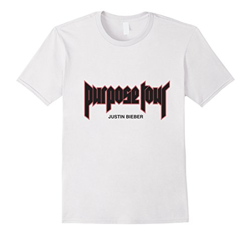 Mens Justin Bieber Purpose Tour Merch Filled T-Shirt Large White