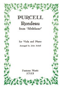 Rondeau From Abdelazar - Viola And Piano.