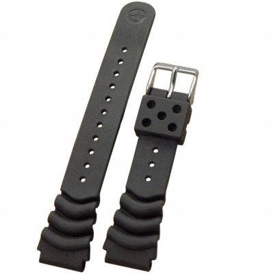 Seiko "Monster" Diver Strap (22mm, Black, 4FY8JZ)