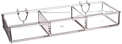 Azar Displays 225503-2pack 3-Compartment Tray for
