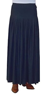 Baby'O Women's Original BIZ Style Ankle Length Long Denim Skirt