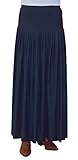 Baby'O Women's Original BIZ Style Ankle Length Long Denim Skirt