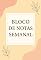 Livro Bloco de notas semanas