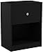 Tvilum Portland 1 Drawer Nightstand, Black