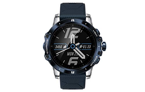 COROS VERTIX GPS Adventure Watch with Pulse Oximeter,Titanium Bazel/Cover with Sapphire Glass (DLC Coating),24/7 Blood Oxygen Monitoring, Trainer and Ultra-Durable Battery Life (Ice Breaker)