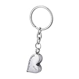 BY Forever in My Heart Dad Heart Teardrop Cremation Urn Keychain Keepsake Stainless Steel Memorial Ashes Keyring
