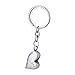 BY Forever in My Heart Dad Heart Teardrop Cremation Urn Keychain Keepsake Stainless Steel Memorial Ashes Keyring