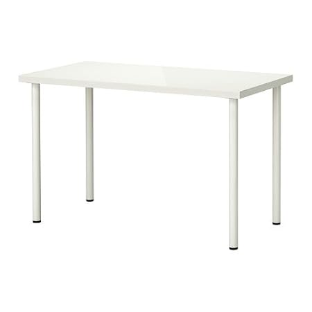 Ikea Linnmonadils Tavolo Bianco Lucido Bianco 120 X 60 Cm
