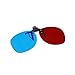 uxcell Red-Blue Anaglyph 3D Clip-on Glasses for Movies 3D Print Magazines TV Anaglyph Photos 2pcsthumb 2